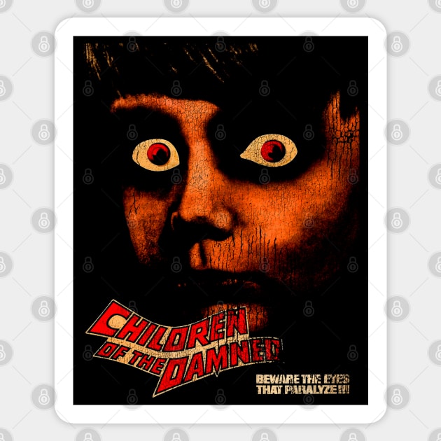 Children of the Damned Cult Classic Horror 1964 Sticker by darklordpug